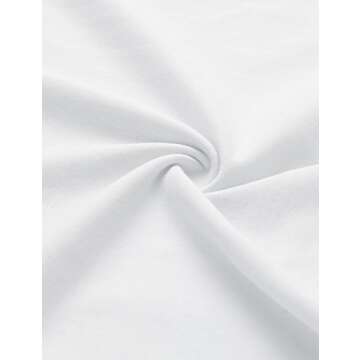 SweatyRocks Women's Summer Short Sleeve Tee Distressed Ripped Crop T-shirt Tops White S