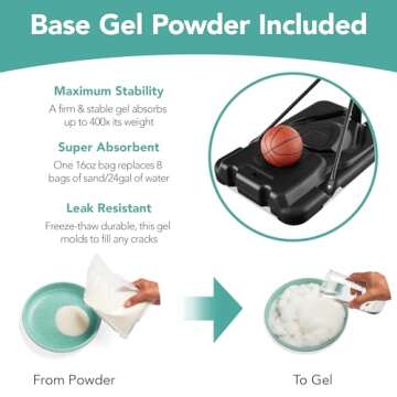 Regulation Basketball Hoop 10ft Adjustable Portable Goal by Best Choice Products