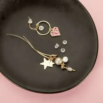 Silicone Earring Backs - 1200 Pcs Clear Backing