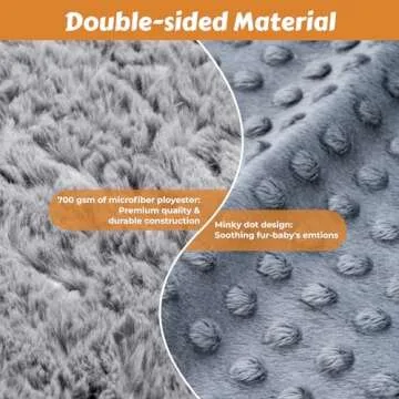 Heartbeat Toy Heartbeat Blanket for Dog Anxiety Relief, Heartbeat Stuffed Animal for Puppy Calming Aid Behavioral Aid, Dog Comfort Toy for Sleep Aid Cuddle, Grey