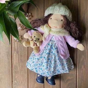 Handmade Organic Waldorf Doll - Safe for Kids - Encourages Imaginative Play - Soft and Natural Materials