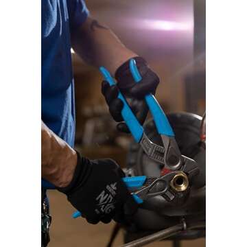 CHANNELLOCK 440X 12-inch SPEEDGRIP Straight Jaw Tongue & Groove Pliers | Made in USA | Forged High Carbon Steel