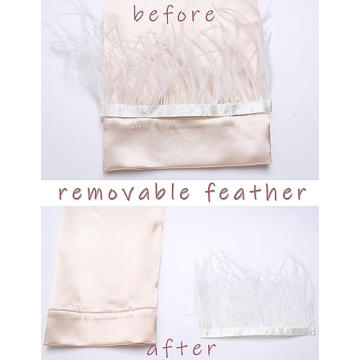 Luxurious Ekouaer Women's Bridal Silk Pajama Set