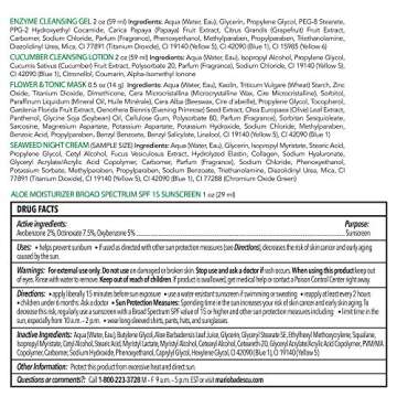 Mario Badescu Combo/Oily Regimen 5 Piece Kit, Skincare Gift Set Includes Enzyme Cleansing Gel, Cucumber Cleansing Lotion, SPF 15 Aloe Moisturizer, Flower & Tonic Mask and Seaweed Night Cream