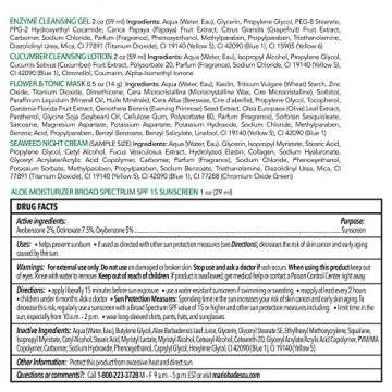 Mario Badescu Combo/Oily Regimen 5 Piece Kit, Skincare Gift Set Includes Enzyme Cleansing Gel, Cucumber Cleansing Lotion, SPF 15 Aloe Moisturizer, Flower & Tonic Mask and Seaweed Night Cream