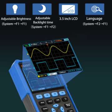HDS272S 3-in-1 Digital Handheld Oscilloscope with Multimeter