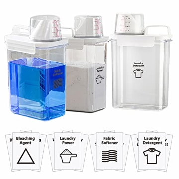 VUNDO Liquid Laundry Detergent Dispenser Set for Organization