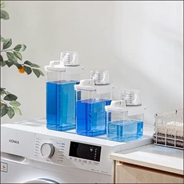 VUNDO Liquid Laundry Detergent Dispenser Set for Organization