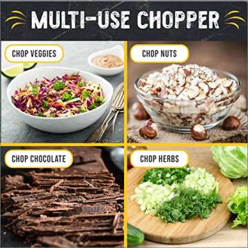 Checkered Chef Salad Chopper Tool, Mezzaluna Knife Stainless Steel Vegetable Rocker