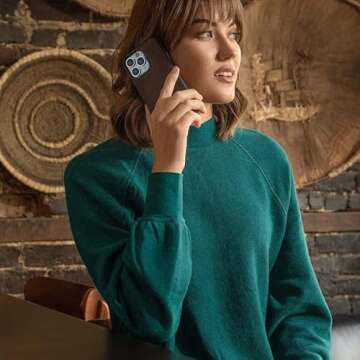 Twelve South BookBook for iPhone 13 Mini | MagSafe Compatible 3-in-1 Leather Wallet Case with Display Stand/Removable Magnetic Shell (Brown)