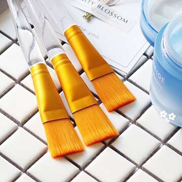 Premium Soft Facial Mask Brush for Easy Skincare Application