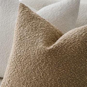 Textured Boucle Throw Pillow Covers for Cozy Home Decor