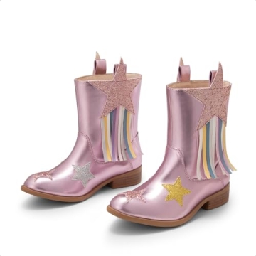 Stylish DREAM PAIRS Cowgirl Boots for Girls