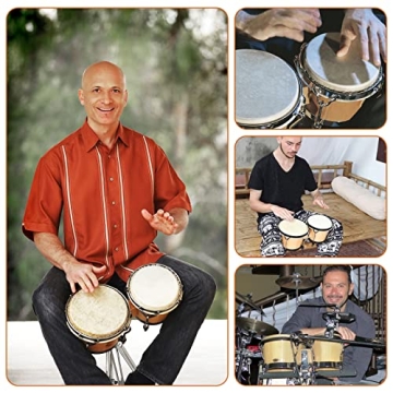 Bongo Drums 6" and 7" Set for All Ages - Perfect Gift!