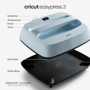 Cricut EasyPress 3 Heat Press Machine & Mat Bundle