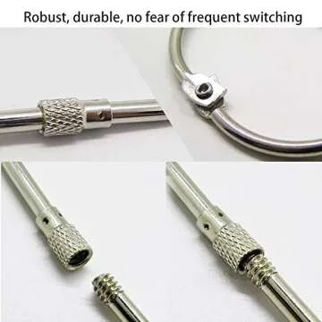 LeyJin 3 PCS Washi Tape Storage Ring Washi Tapes/Key Organizer Ring for Easy Organizing