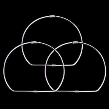 LeyJin 3 PCS Washi Tape Storage Ring Washi Tapes/Key Organizer Ring for Easy Organizing