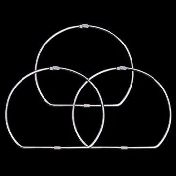 LeyJin 3 PCS Washi Tape Storage Ring Washi Tapes/Key Organizer Ring for Easy Organizing