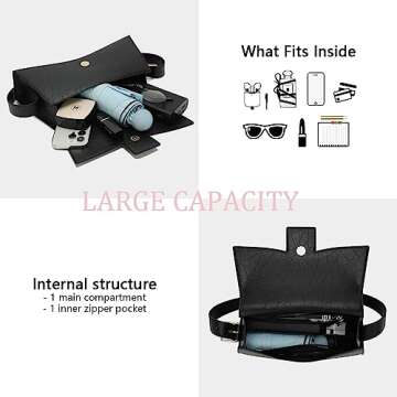 BE SMART Shoulder Bag, Stylish Sling Purse for Women with Rivet Design, Retro PU Evening Bag Clutch Hobo Purse for Work Shopping Daily Use (Brown)