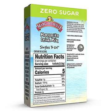 Margaritaville Margarita Singles to Go 6 Packets X 2 Boxes - 12 Packets