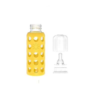 Lifefactory Glass Baby Bottles with Silicone Protection