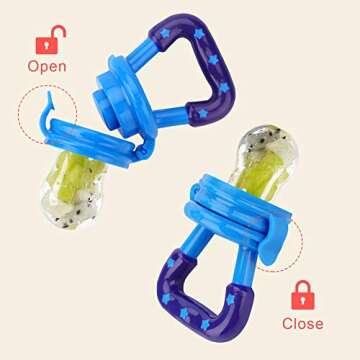 Baby Food Feeder Pacifier 3 Pack Safe Teething Toy