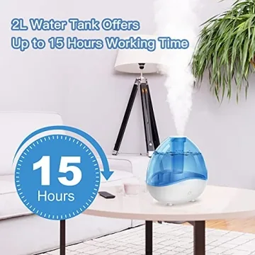 Loerio Cool Mist Humidifier with Night Light for Home