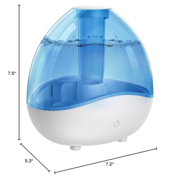 Loerio Cool Mist Humidifier with Night Light for Home