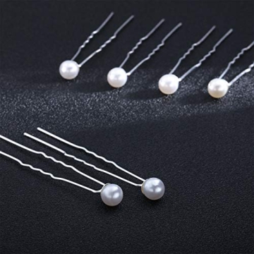 Elegant Pearl Hair Pins for Weddings and Events - 40 Pack