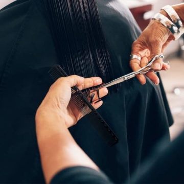 5Pcs Black Barber Combs Set - Durable Styling Tools for Men