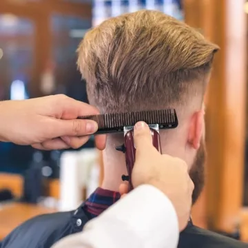 5Pcs Black Barber Combs Set - Durable Styling Tools for Men