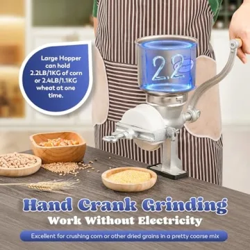 Moongiantgo Cast Iron Corn Grinder Mill for Efficient Grinding