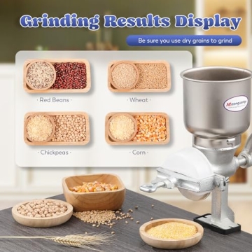 Moongiantgo Cast Iron Corn Grinder Mill for Efficient Grinding