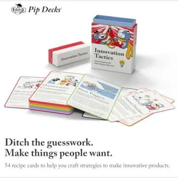 Pip Decks Innovation Tactics Card Deck - Enhance Product Design with Expert Strategies