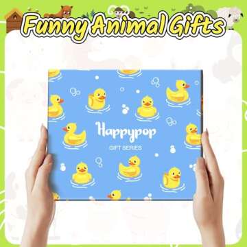 HAPPYPOP Fun Socks Rubber Duck Socks for Women Cute Duck Socks, Funny Rubber Duck Gifts Duck Lovers Gifts for Her