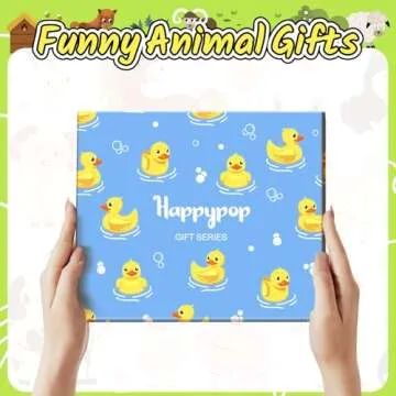 HAPPYPOP Fun Socks Rubber Duck Socks for Women Cute Duck Socks, Funny Rubber Duck Gifts Duck Lovers Gifts for Her