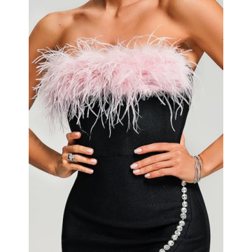 Elegant BELLA BARNETT Mini Bandage Strapless Dress