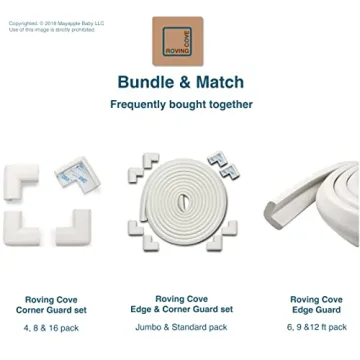 Roving Cove Slim-Fit Corner Edge Protectors for Baby Safety