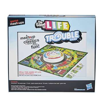 Hasbro Gaming Game Mashups Life and Trouble