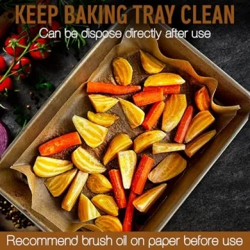 Parchment Paper Sheets - 100 Pcs Non-Stick Baking
