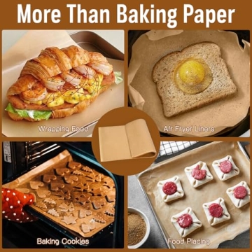 Parchment Paper Sheets - 100 Pcs Non-Stick Baking