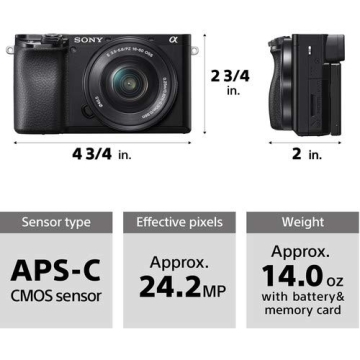 Sony Alpha A6100 Mirrorless Camera Bundle for Enthusiasts