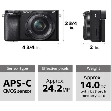 Sony Alpha A6100 Mirrorless Camera Bundle for Enthusiasts