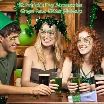 Go Ho Green Face Body Glitter for Festivals and Parties