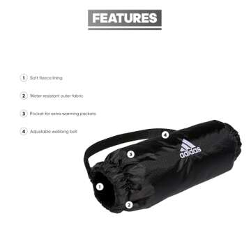 adidas Football Handwarmer, Black/White, One Size