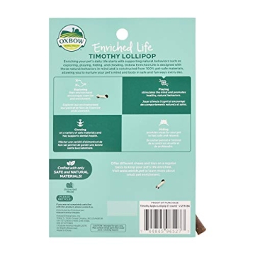 Oxbow Enriched Life Timothy Lollipop - Delicious & Healthy