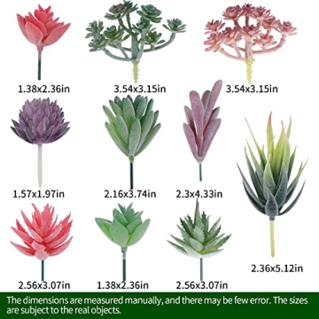 Realistic CEWOR Faux Succulents Set for Home Decor