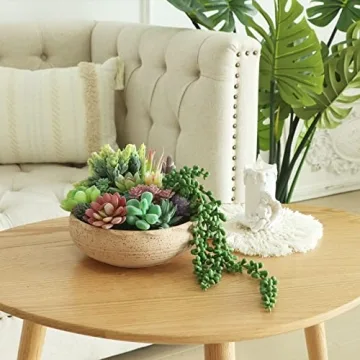 Realistic CEWOR Faux Succulents Set for Home Decor