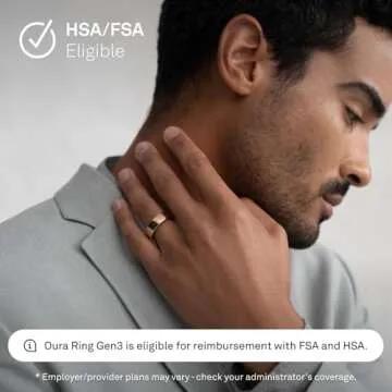Oura Ring Gen3 Horizon - Rose Gold - Size 9 - Smart Ring - Size First with Oura Ring Gen3 Sizing Kit - Sleep Tracking Wearable - Heart Rate - Fitness Tracker - 5-7 Days Battery Life