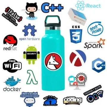 Developer Laptop Stickers Pack - 50 Unique Designs